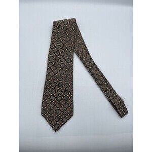 Valentino Cravatte Men's Necktie, 100% Silk, Brown Multi-Color
